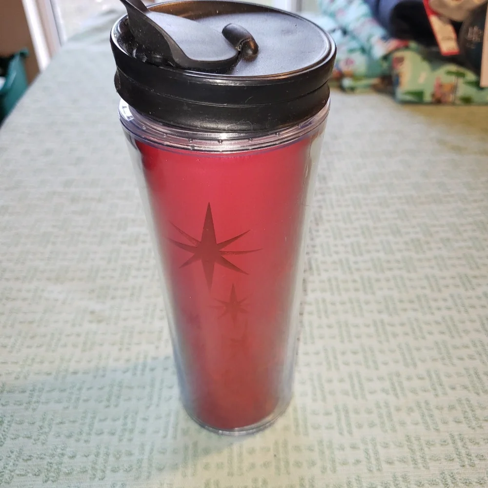 2011 Starbucks Foil Red Stars‎ Tumbler 12oz